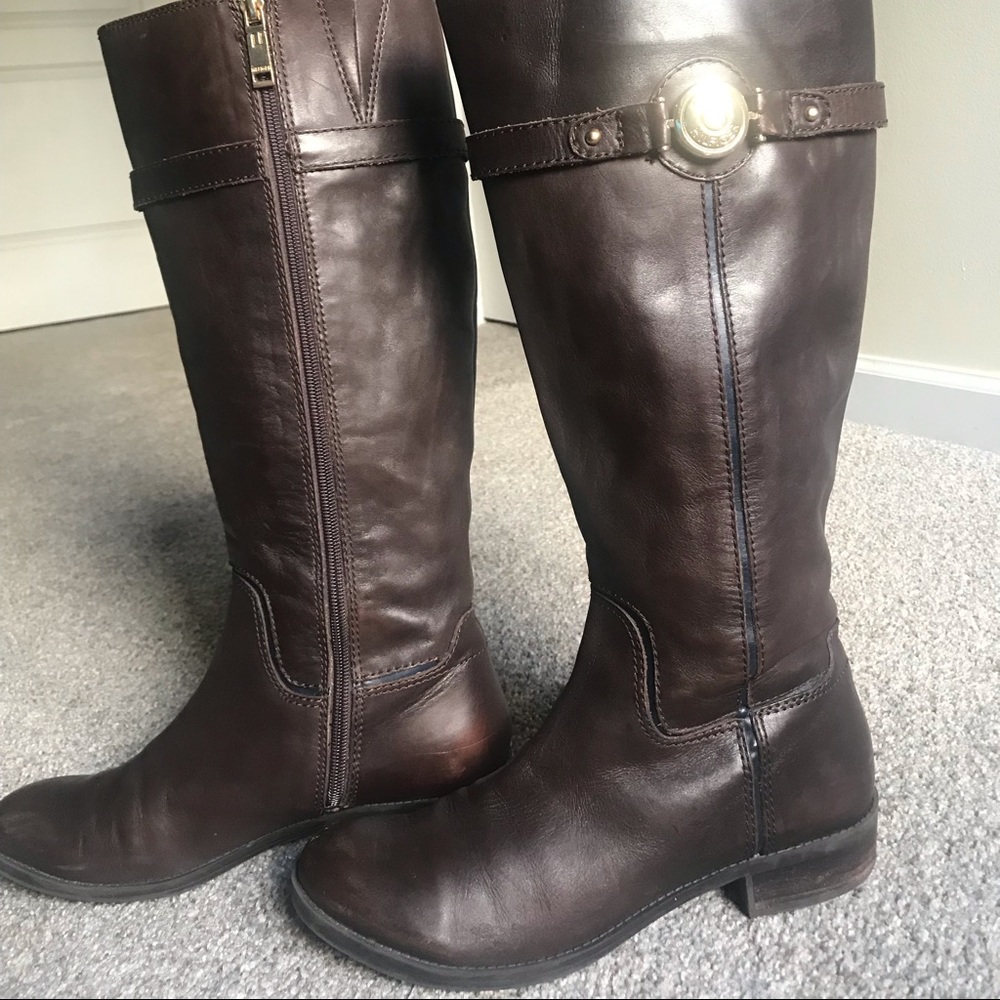 Tommy Hilfiger Leather Riding Boots